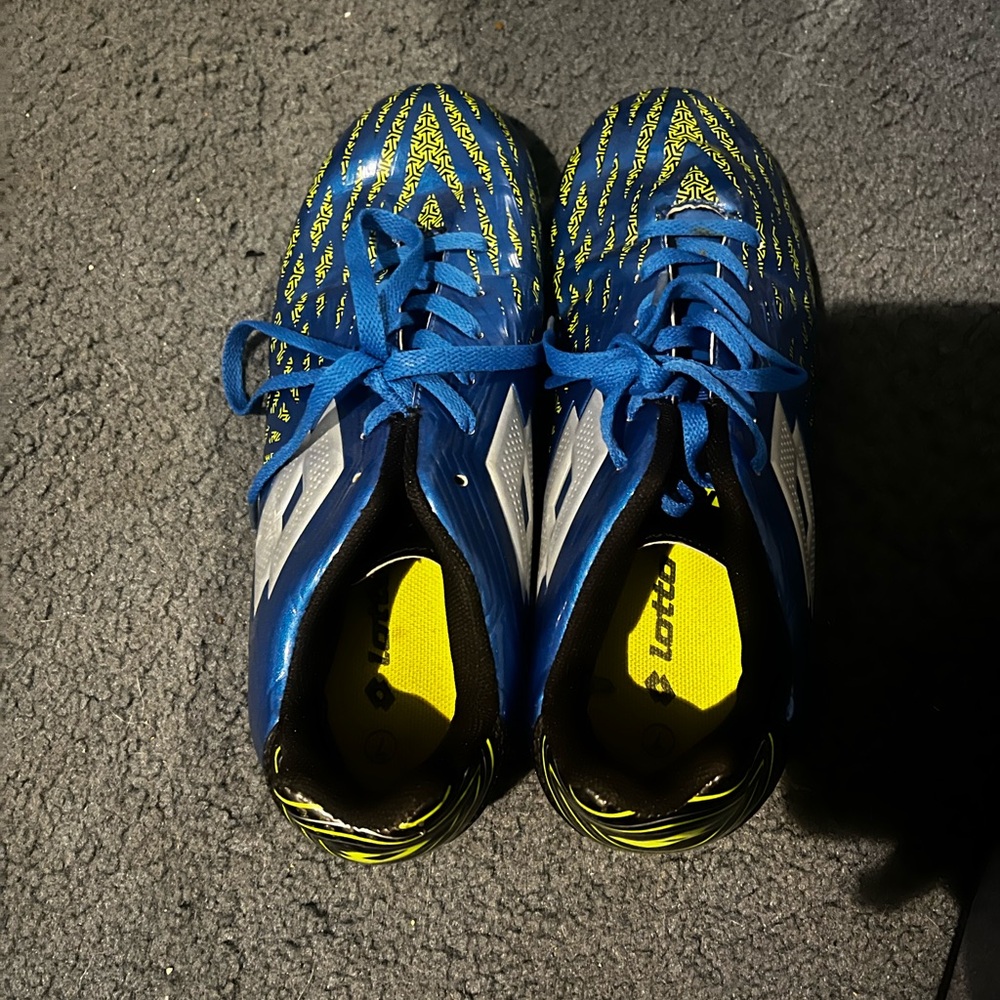 OTTO Blue and Yellow Sneakers with Mesh Design